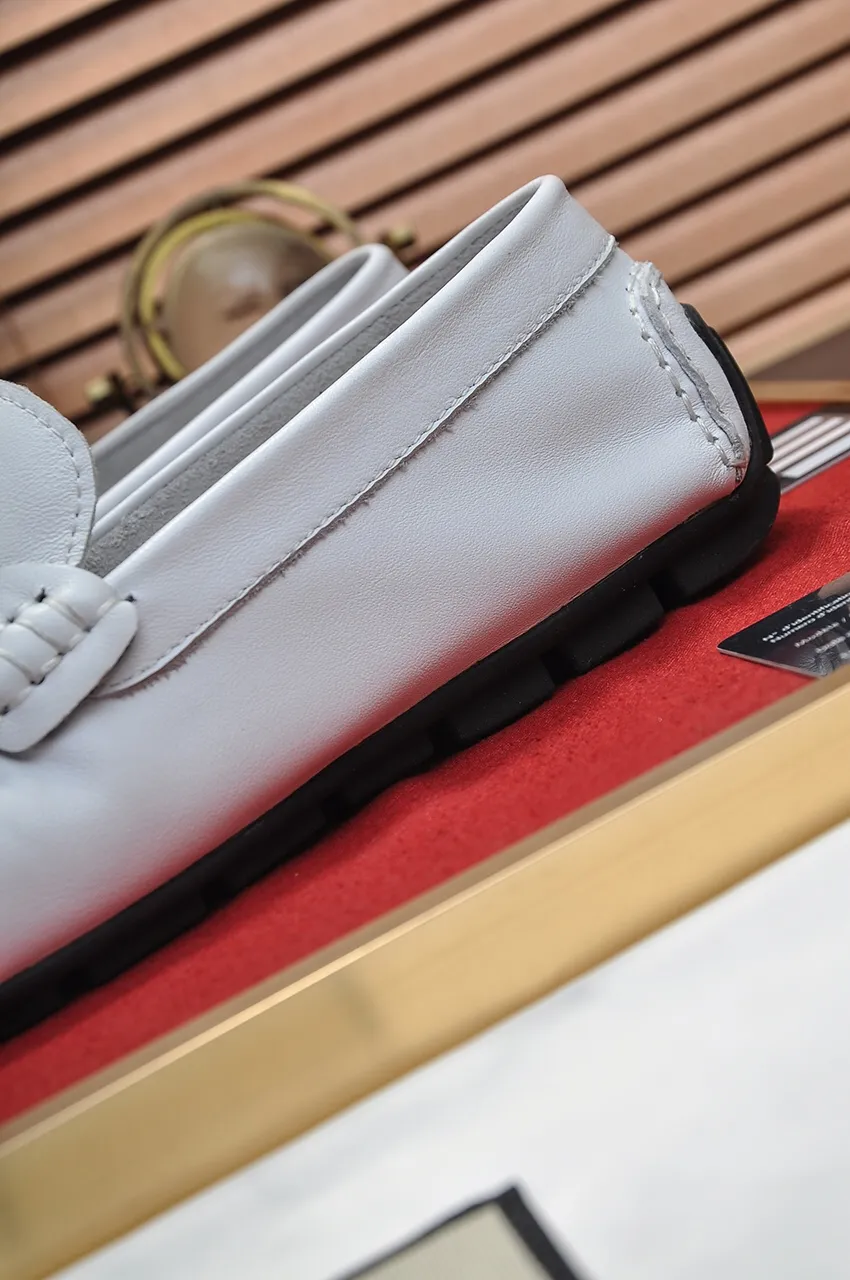 Men's Men's Shoes 💰400💶[Gucci] New 🍀Gucci* - top version Gucci Peas Shoes! Made of imported original cowhide, the first layer of single leather is comfortable and lining! Original wear-resistant rubber outsole! High quality products! Code number 38-44!